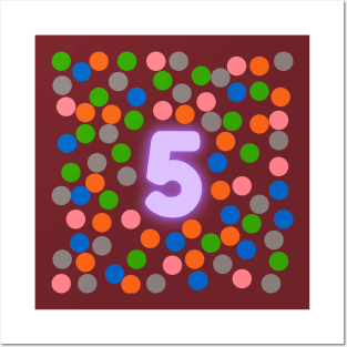 5 Number Posters and Art